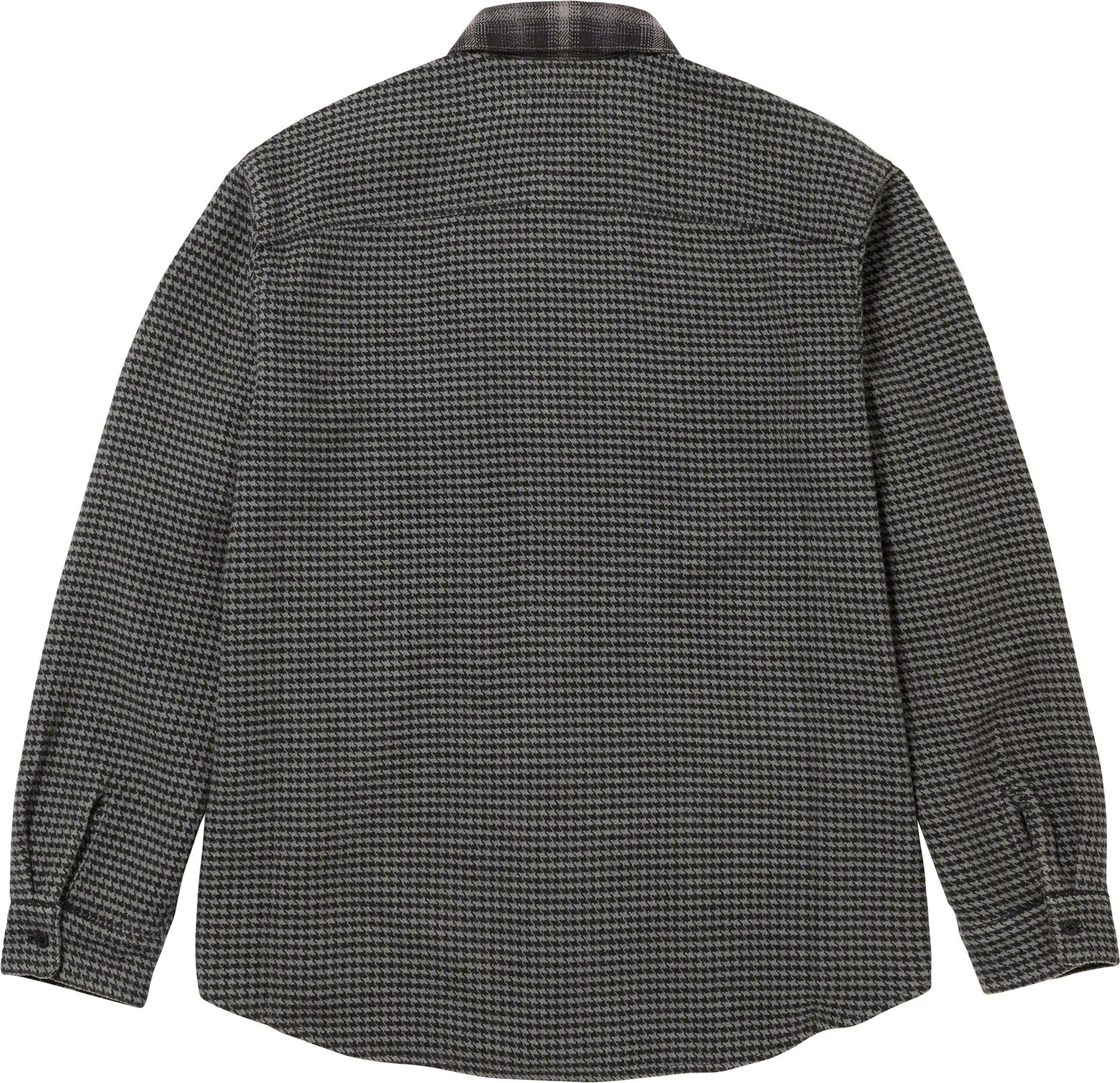 Houndstooth Plaid Flannel Shirt view 12